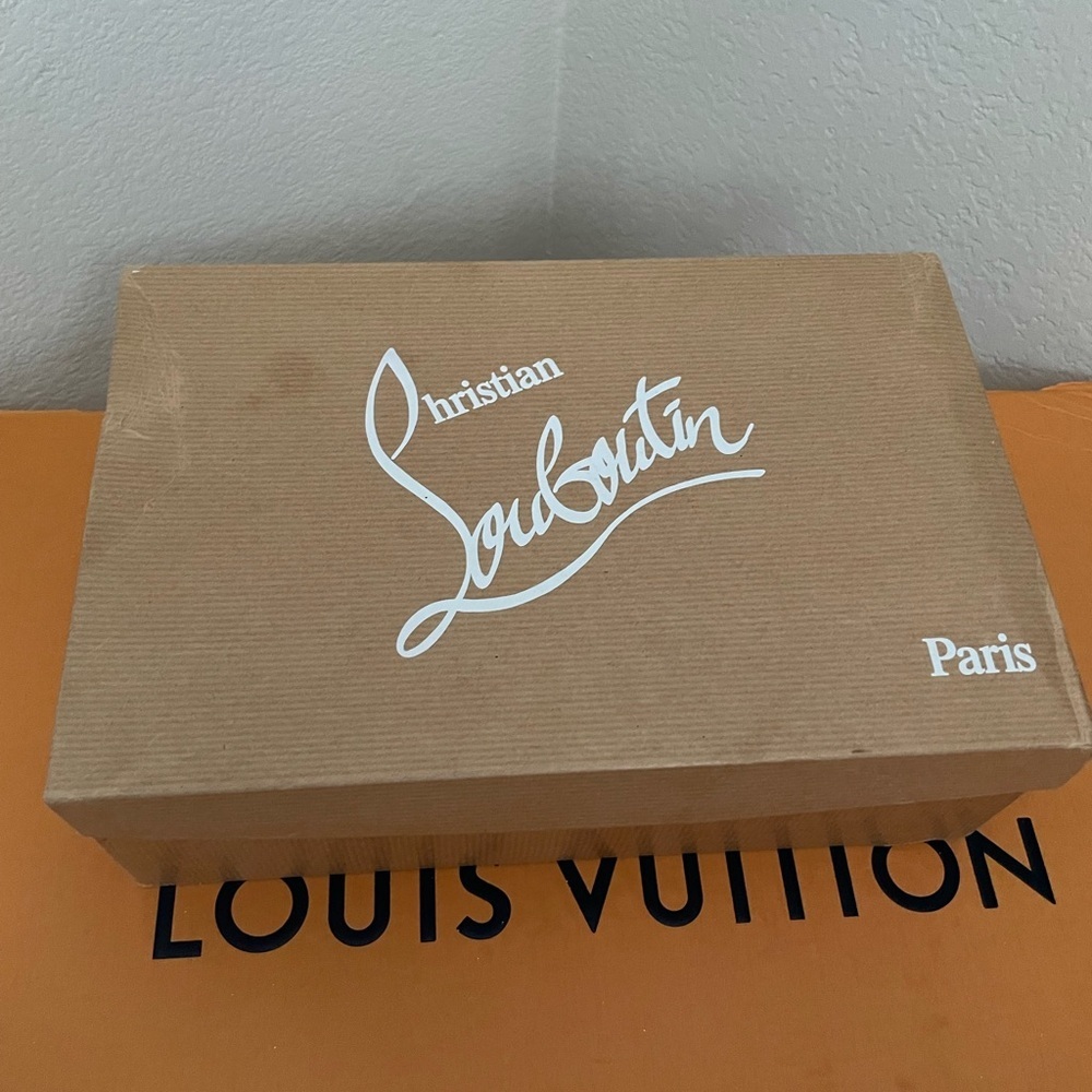 Christian Louboutin Very Prive Black Suede Veau Velour platform pumps EU38.5 - Picture 8 of 12